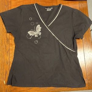 Los Angeles Rose Scrub Top